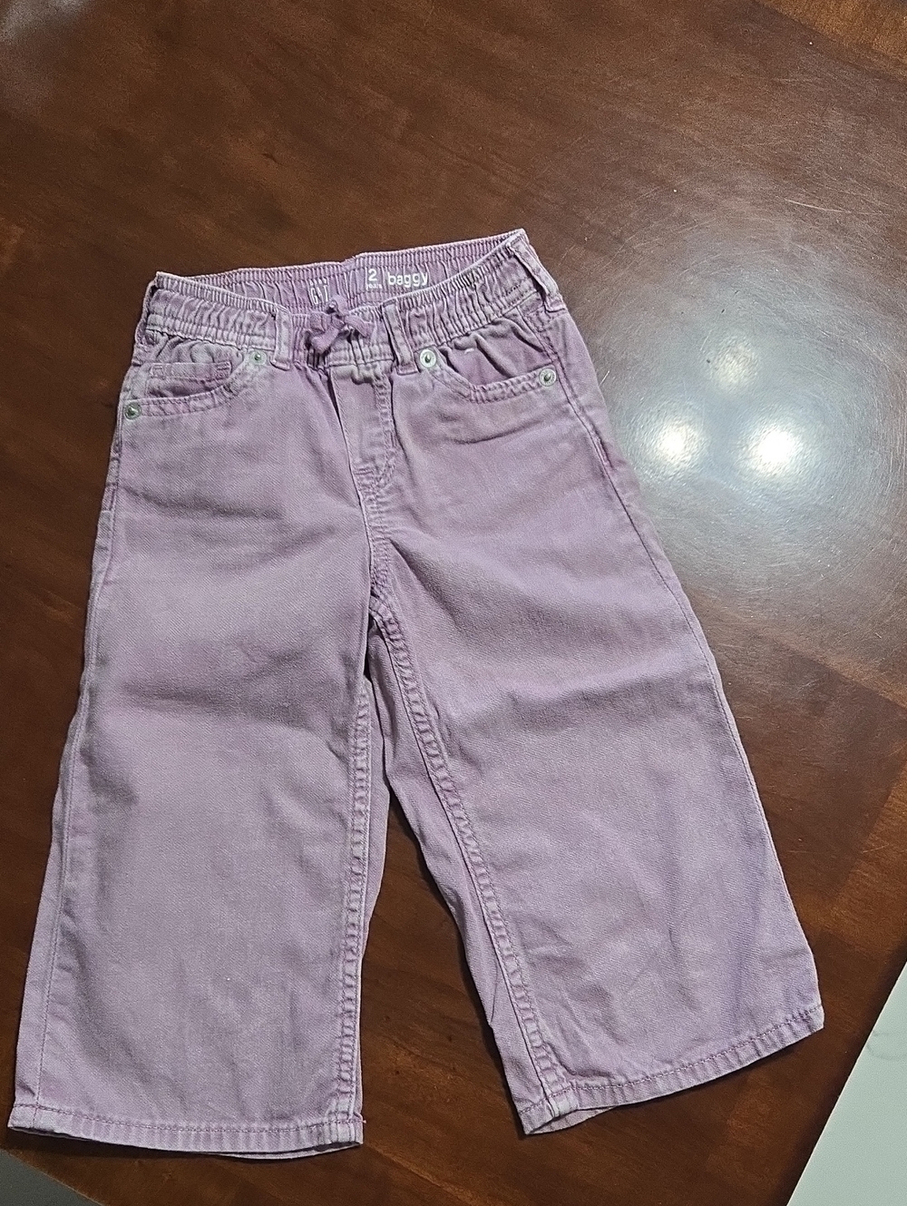 Gap 2 Baggy Lilac Kids' Baggy Pants - Comfortable Pull-On Bottoms
